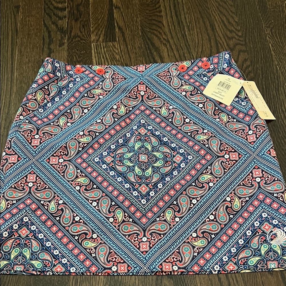 EP Pro Colorful Paisley Women's Skort, size 8, NWT
